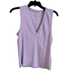 Free People We The Free Neria Tank Top Brush Lilac V Neck Size Large Essential